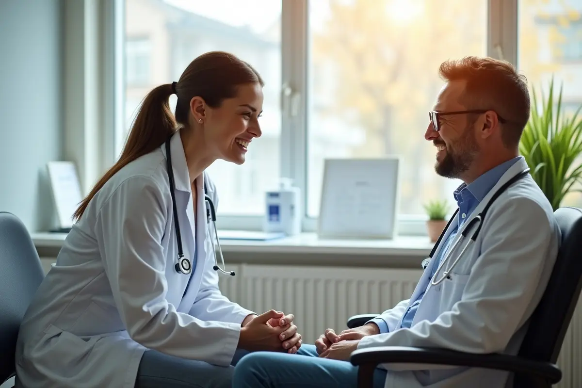 doctor providing compassionate care to enhance patient clinic experience