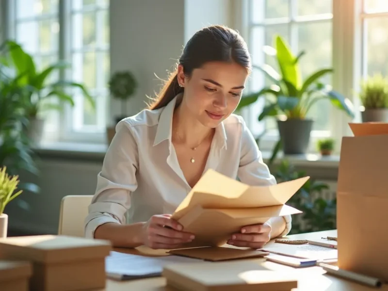 business owner choosing cost effective eco friendly packaging for products