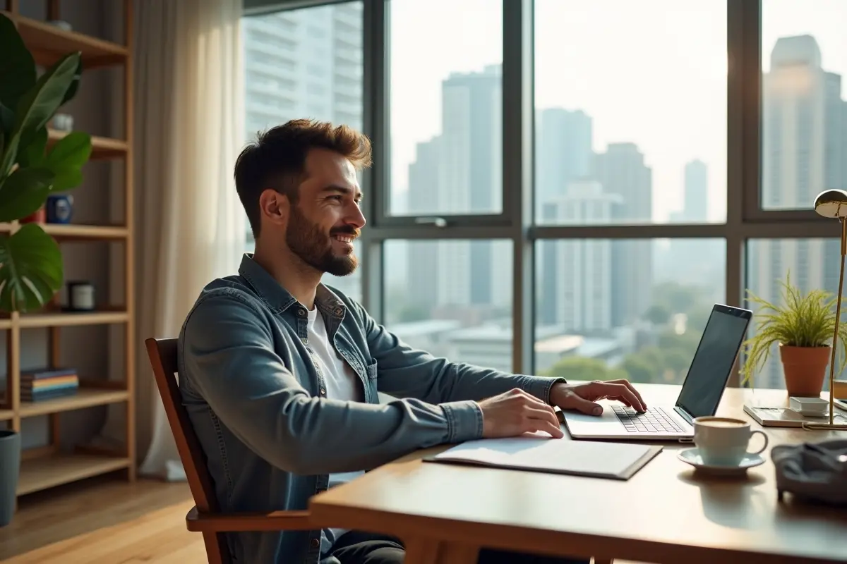 expat reviewing health insurance options while living abroad stress free