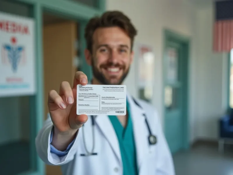 patient holding medical marijuana prescription card in the united states