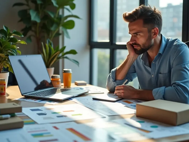 marketer analyzing product packaging designs that influence customer purchase decisions