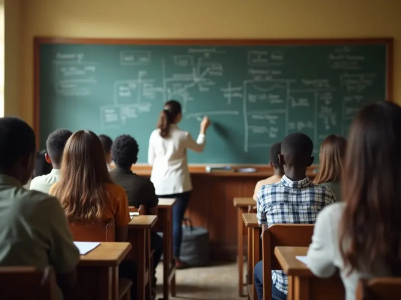 students engaging in classroom highlighting effects of traditional education