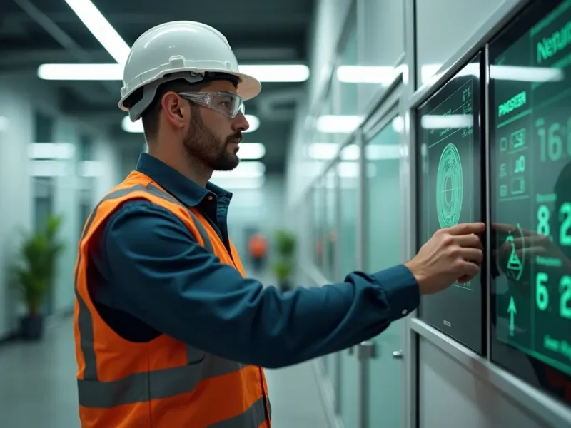 technician improving climate control systems for energy efficiency in modern environments