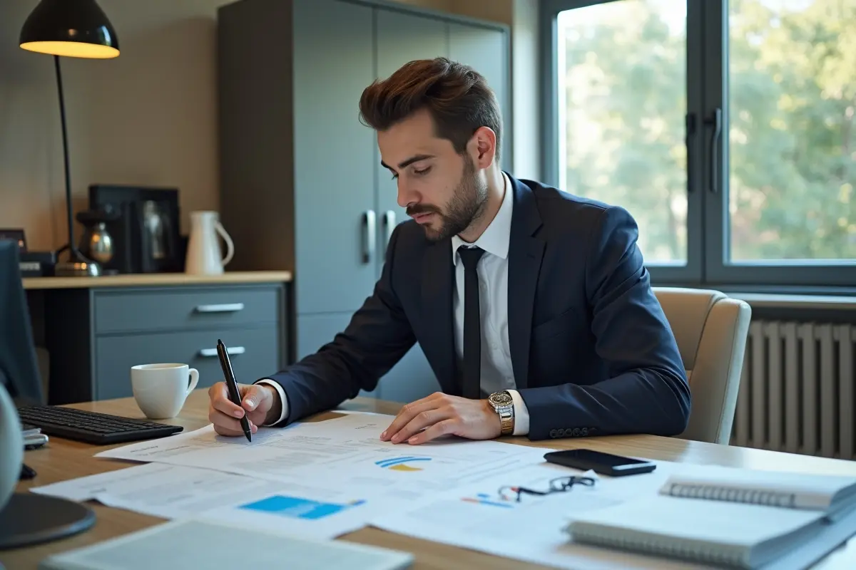 business owner reviewing specialty insurance coverage for unique business risks