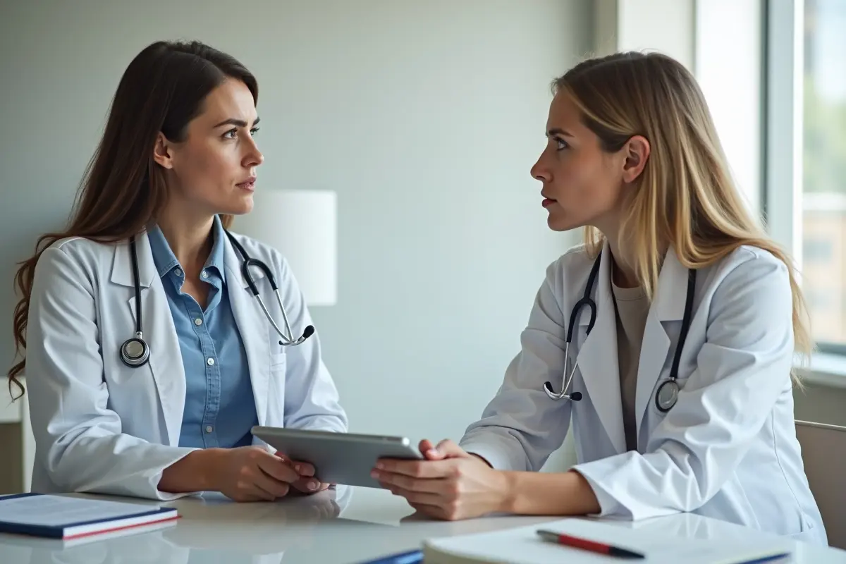 patient discussing common drug detox myths with healthcare professional